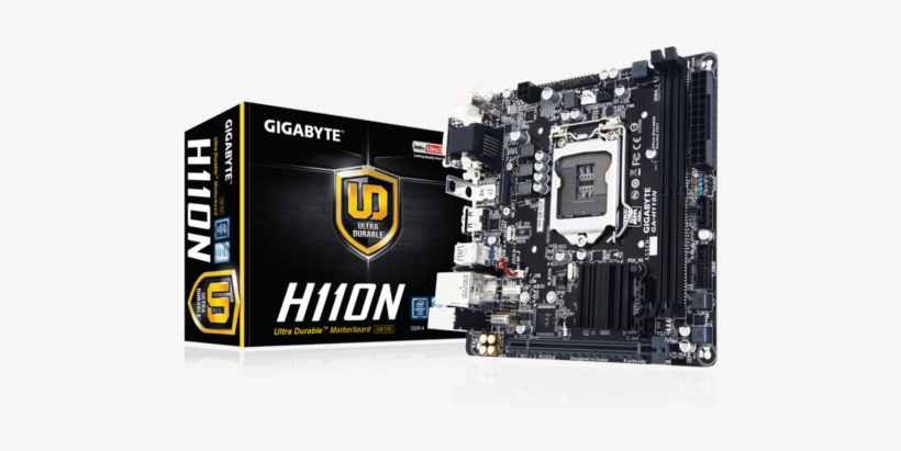 Ga-h110n - Gigabyte Ga-h110n Mini Itx Motherboard - Lga1151 Socket, transparent png #2298088