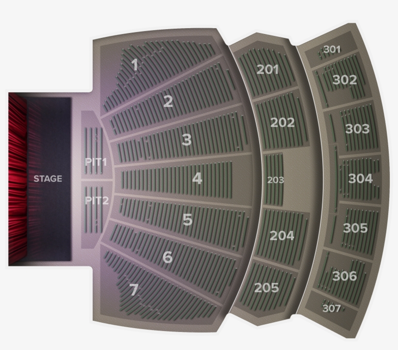 Comerica Theater Section 201, transparent png #2298226