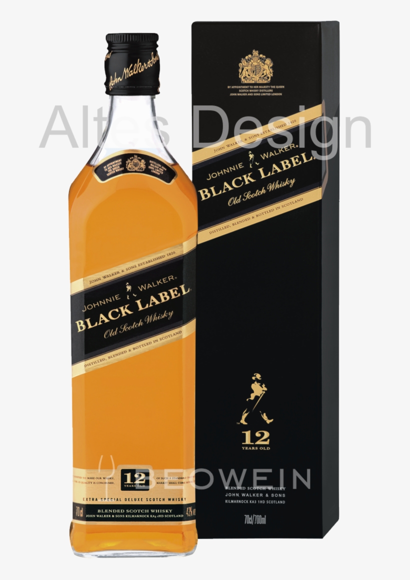 Johnnie Walker Black Label 0,7 L - Johnnie Walker Black Label, transparent png #2298529