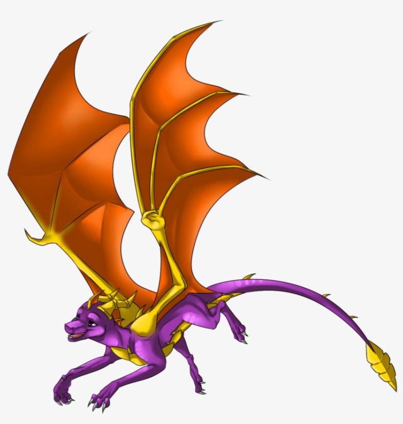 28 Collection Of Spyro The Dragon Drawing - Spyro Drawing, transparent png #2298552