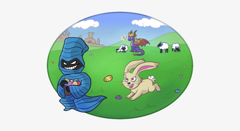 Happy Easter - Spyro Comic Egg Thief, transparent png #2298618