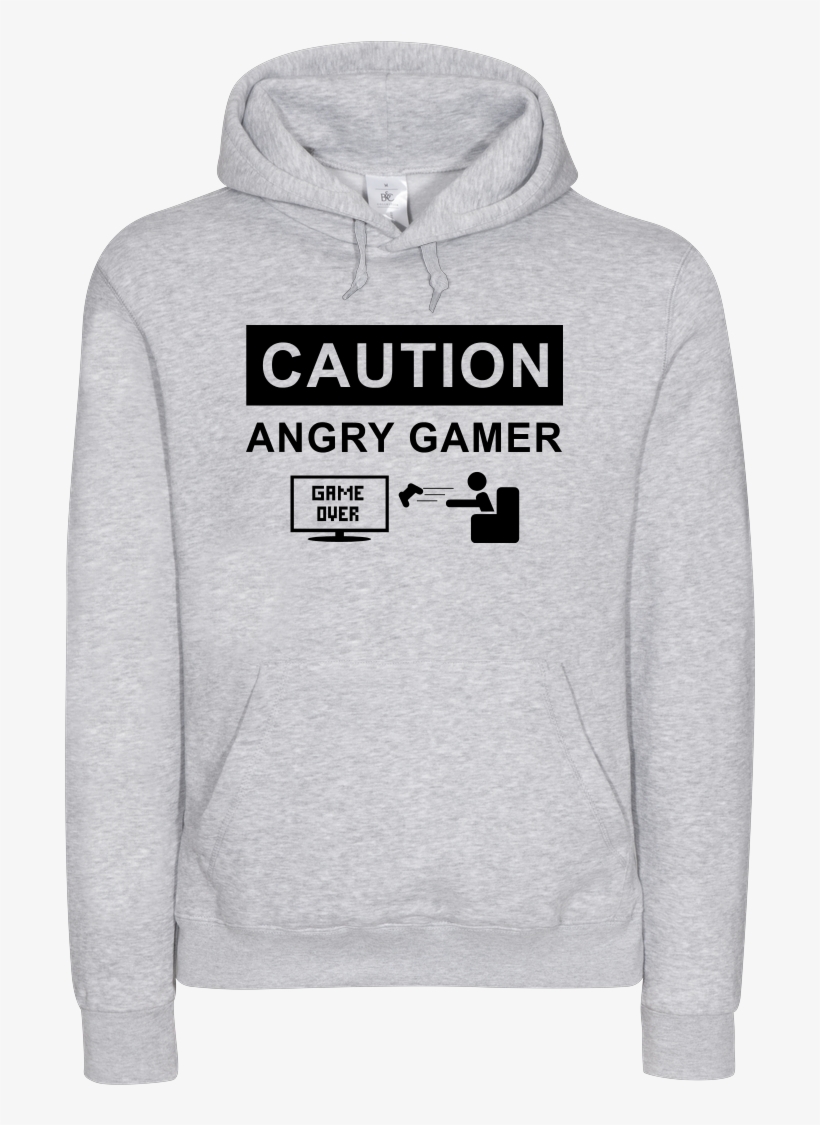 Angry Gamer Sweatshirt B&c Hooded, transparent png #2299128