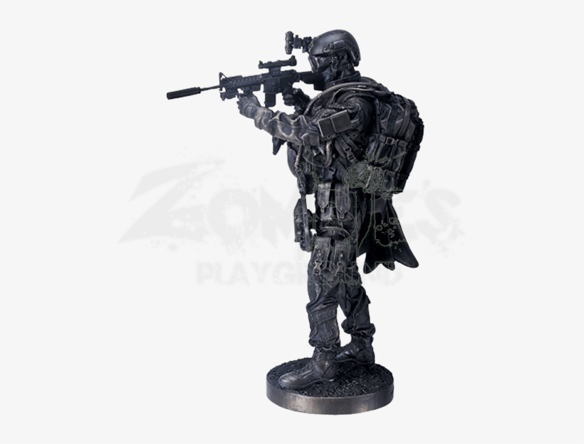 Navy Seal Aiming Statue - Navy Seals Full Gear, transparent png #2299742