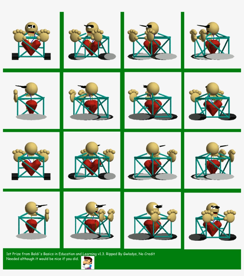 Click For Full Sized Image 1st Prize - Baldi's Basics 1st Prize, transparent png #2299927