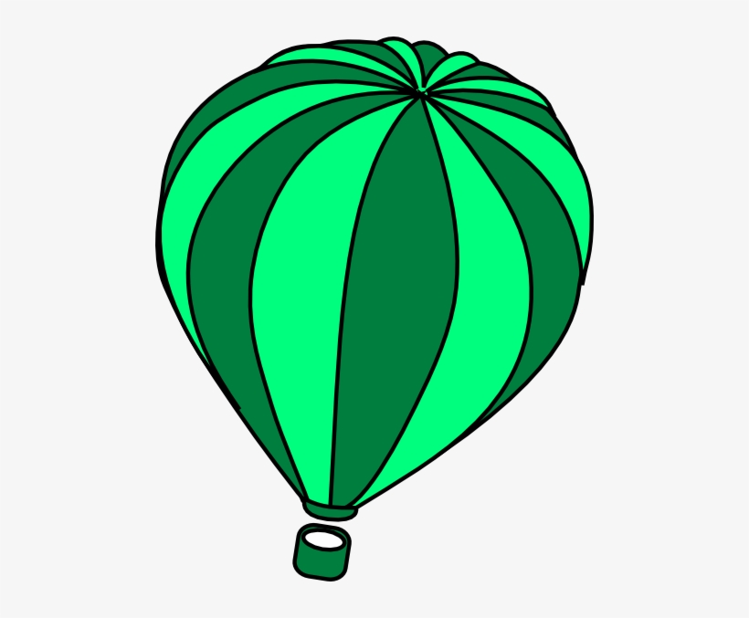 Hot Air Balloon Clip Art - Air Balloon Hot Green, transparent png #230099