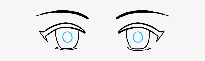 How To Draw Anime Eyes - Drawing - Free Transparent PNG Download - PNGkey