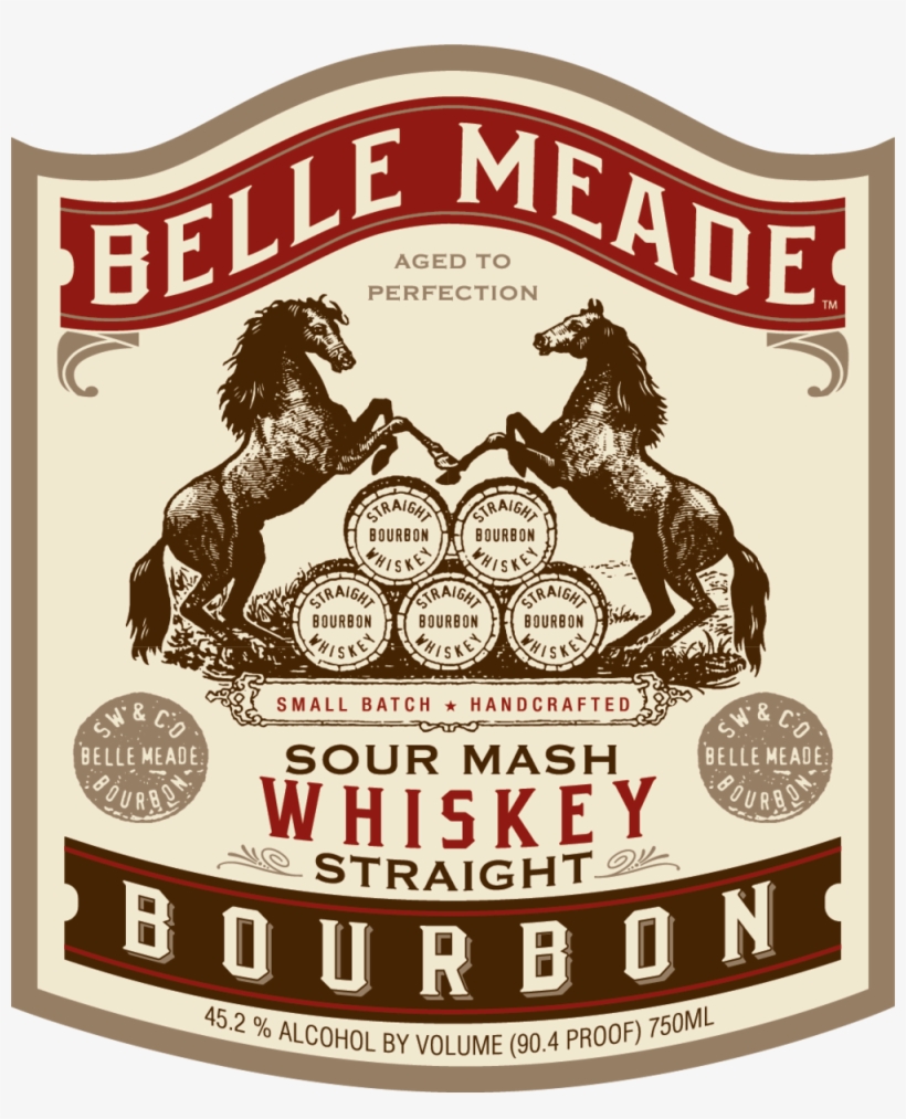 Bellemeadebourbon Label - Belle Meade Whiskey Bourbon, transparent png #230195