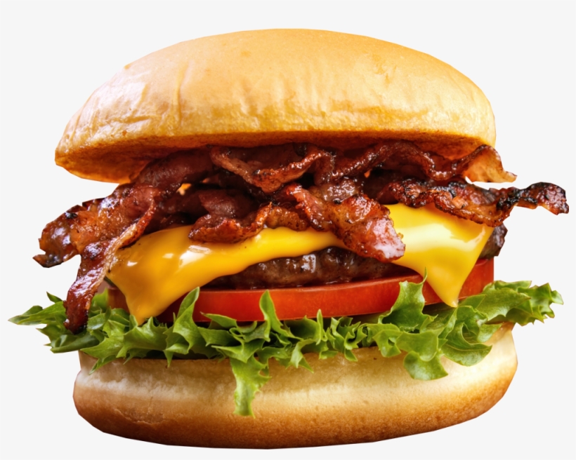 Image Result For Burger Transparent - Hamburguesa Con Queso Y Tocino, transparent png #230264