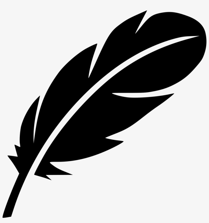 Feather Bird Writer Literature Drama Poem Pen Svg Png - Bird Feather Icon Png, transparent png #230335