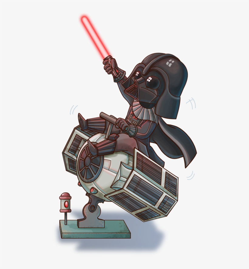Chibi Vader By Fufunha - Star Wars Drawing Chibi, transparent png #230457
