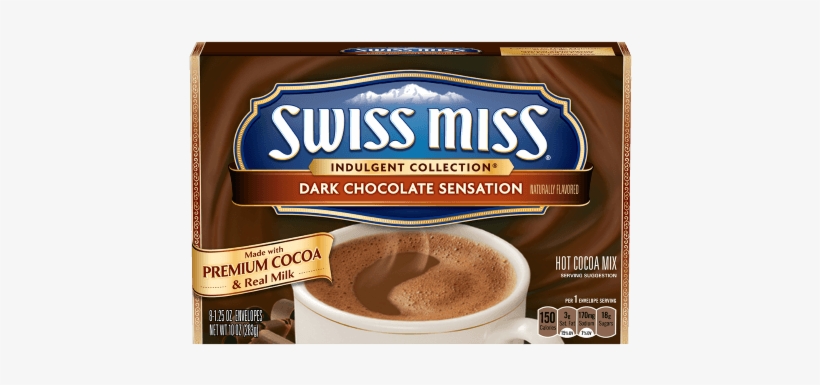 Dark Chocolate Sensation - Swiss Miss Indulgent Collection Dark Chocolate Sensation, transparent png #230592
