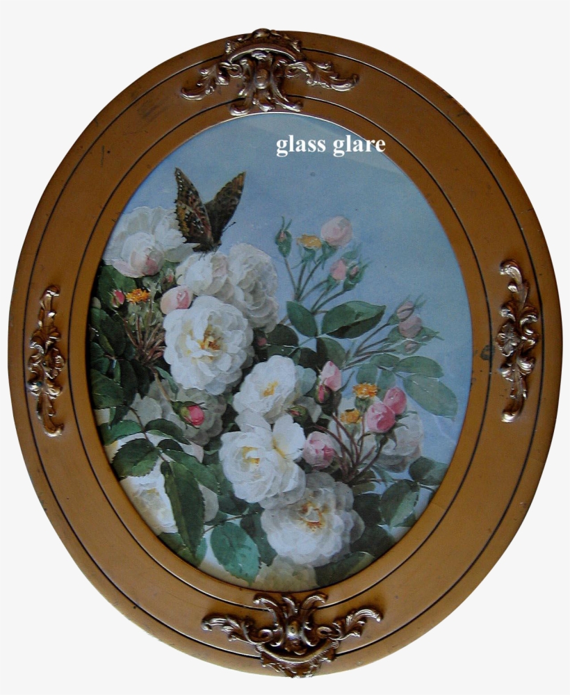 Vintage Bride Roses And Butterfly Print By Paul De - Art, transparent png #230617