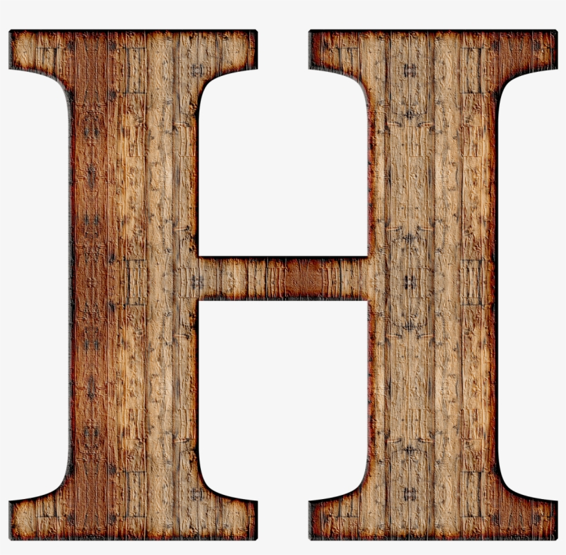 Download - Wooden Letter H Png, transparent png #230655