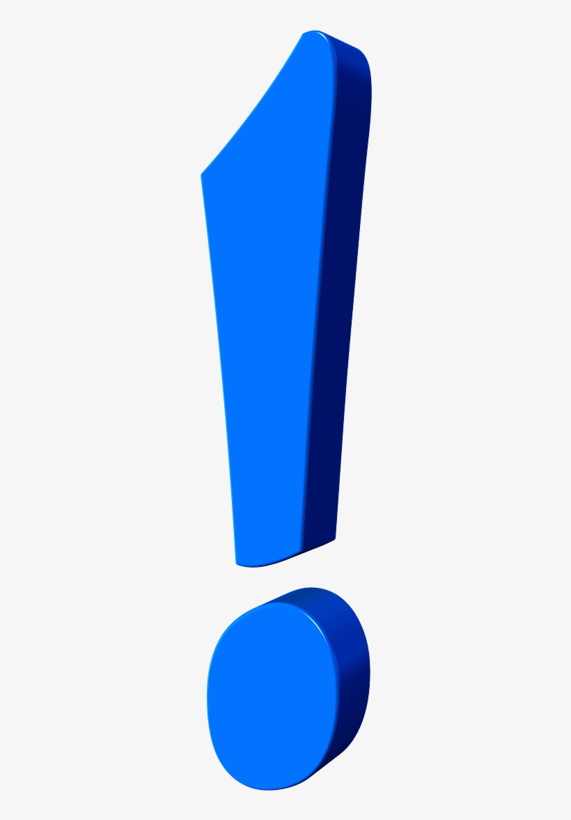 Exclamation-mark - Exclamation Point Png Blue, transparent png #230716