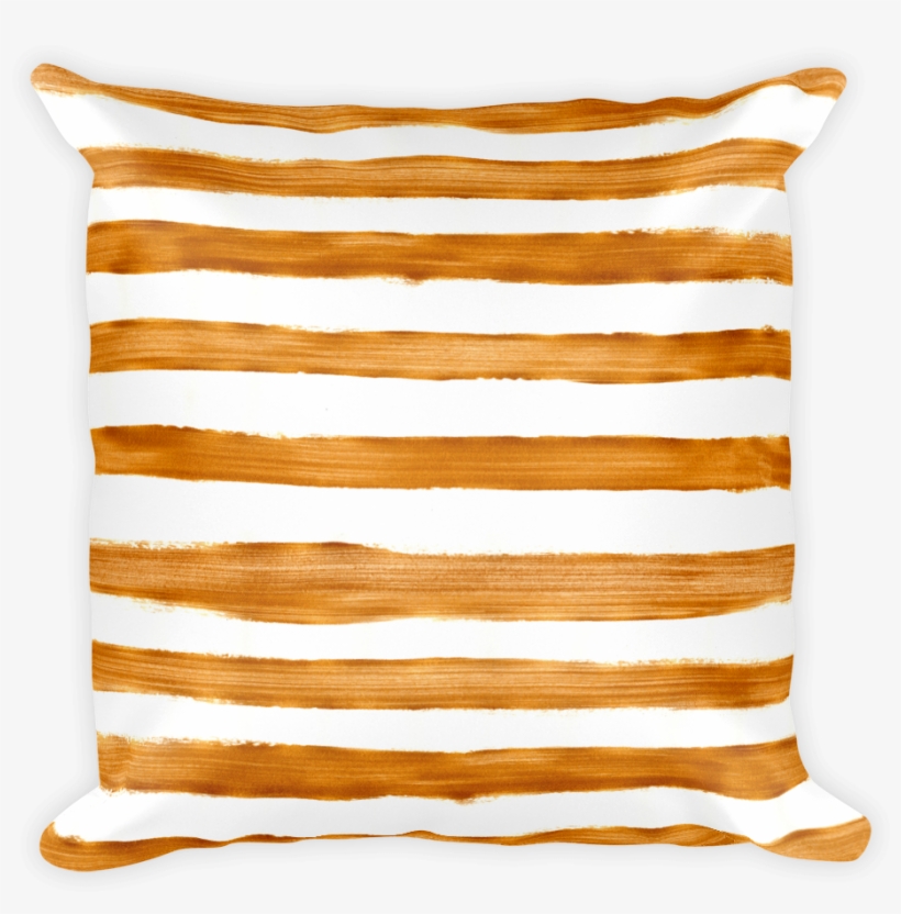Watercolor Stripe Throw Pillow Cover - Cushion, transparent png #230797