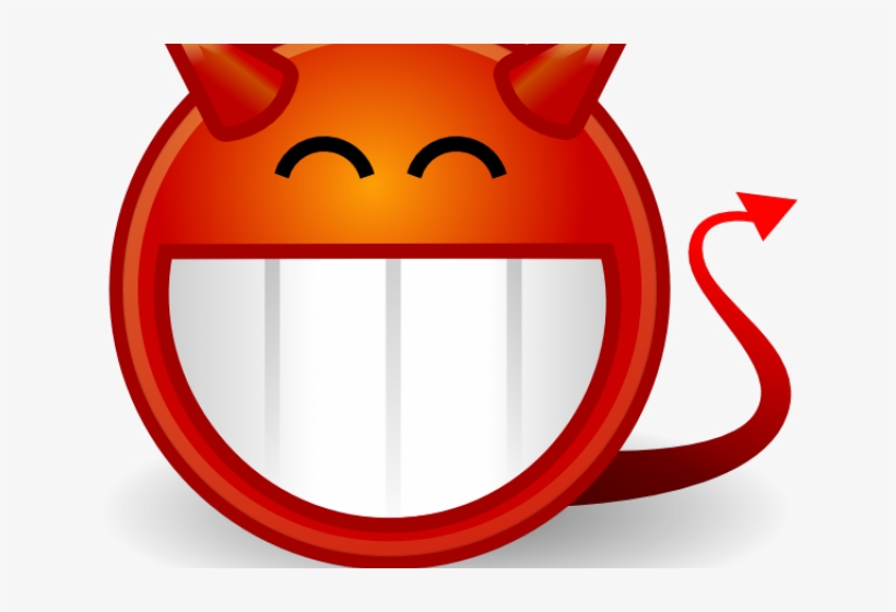 Emoticon Devil Horns - Devil Grin, transparent png #230893