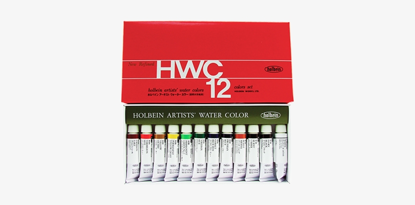 Holbein Artist's Watercolors In 5ml Tube - Holbein Watercolor 12 Set, transparent png #231060