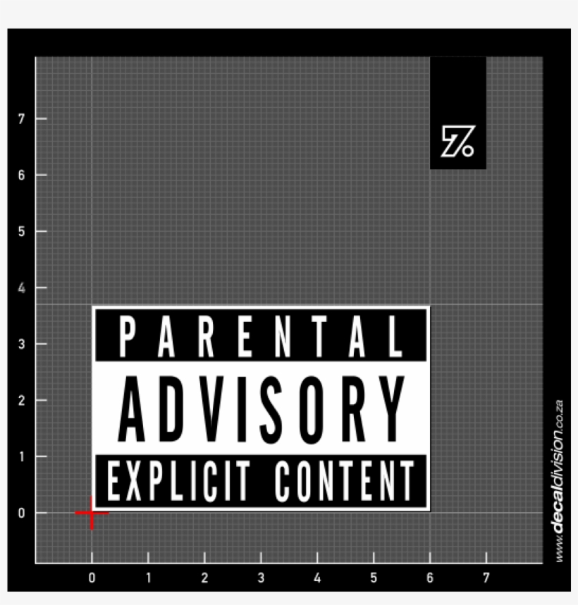 Parental Advisory Logo Sticker - Amplifi Short Snowboard Stomp Pad, Explicit Loud, transparent png #231094