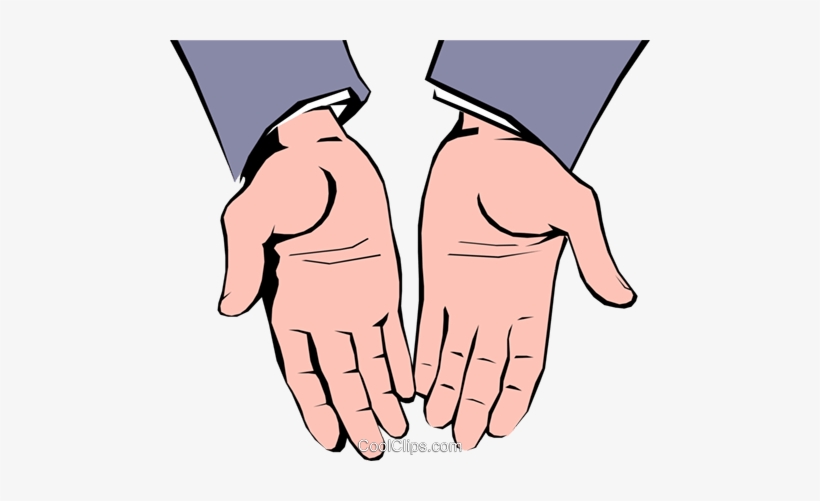 Open Hands Royalty Free Vector Clip Art Illustration - Open Hands Clipart Png, transparent png #231439