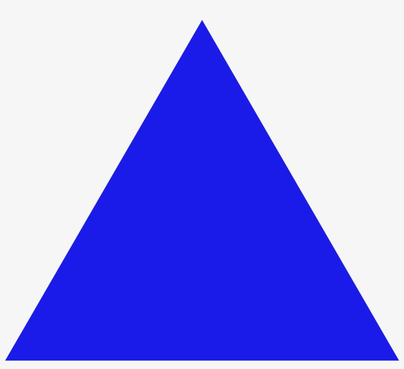 Open - Triangle Color Blue, transparent png #231510