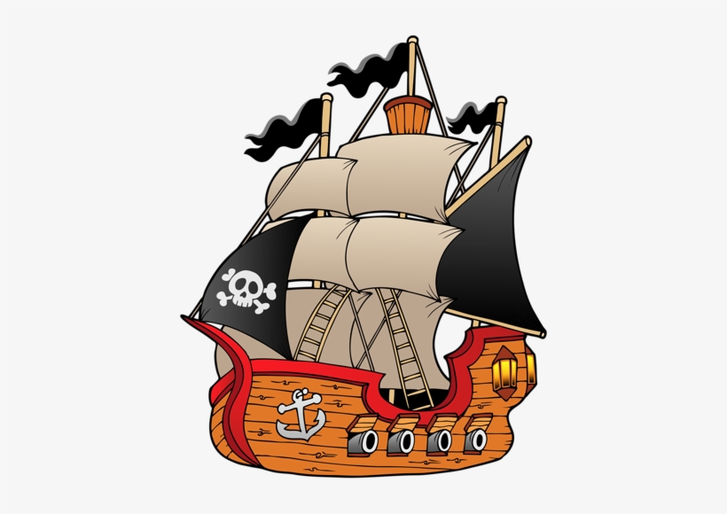 Sailing Ship Clipart Transparent Background - Pirate Clip Art, transparent png #231561