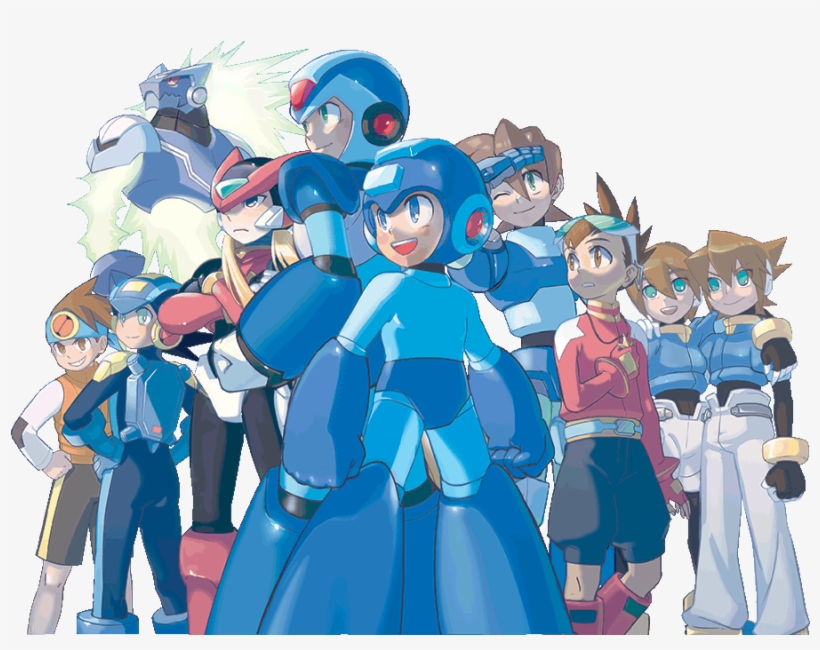 Mega Man Series Characters - Everlasting Peace 25 Years Of Megaman, transparent png #231765