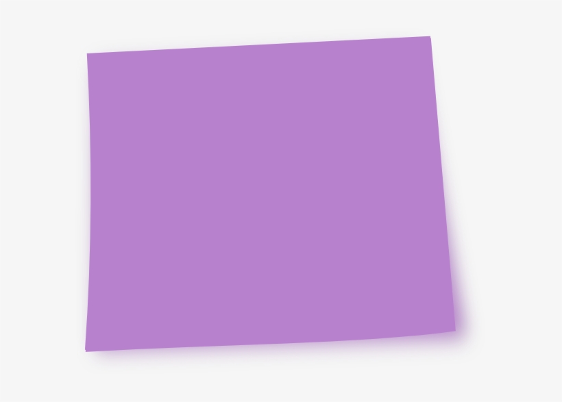 Pink Sticky Note Png Download - Purple Post It Note, transparent png #231877