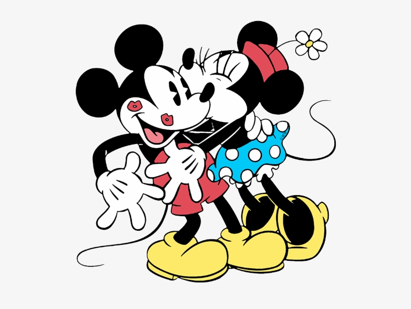 Disney Valentines Day Transparent Image - Disney Coloring Pages Minnie And Mickey, transparent png #231907