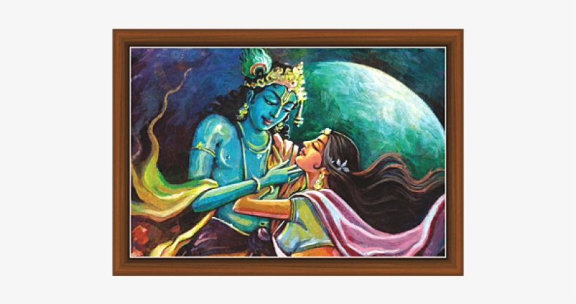 Radha Krishna Paintings - Indian Paintings Radha Krishna, transparent png #232121