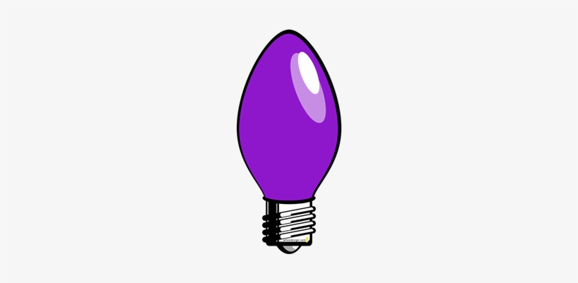 Purple Christmas Lightbulb Clip Art At Clker - Purple Christmas Light Png, transparent png #232153