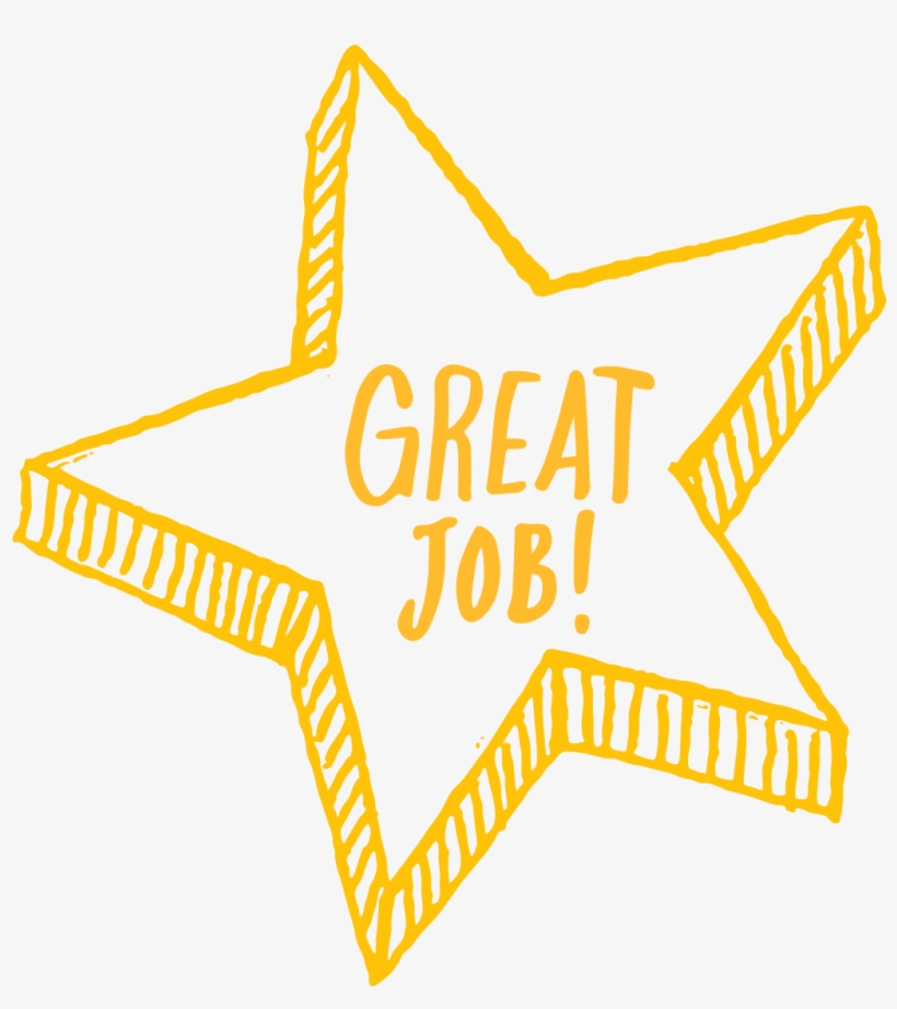 The Gold Star Experiment - Great Job Transparent Background, transparent png #232161