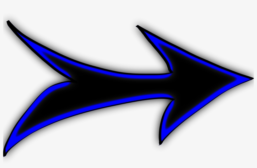 This Free Icons Png Design Of Black And Blue Arrow, transparent png #232217