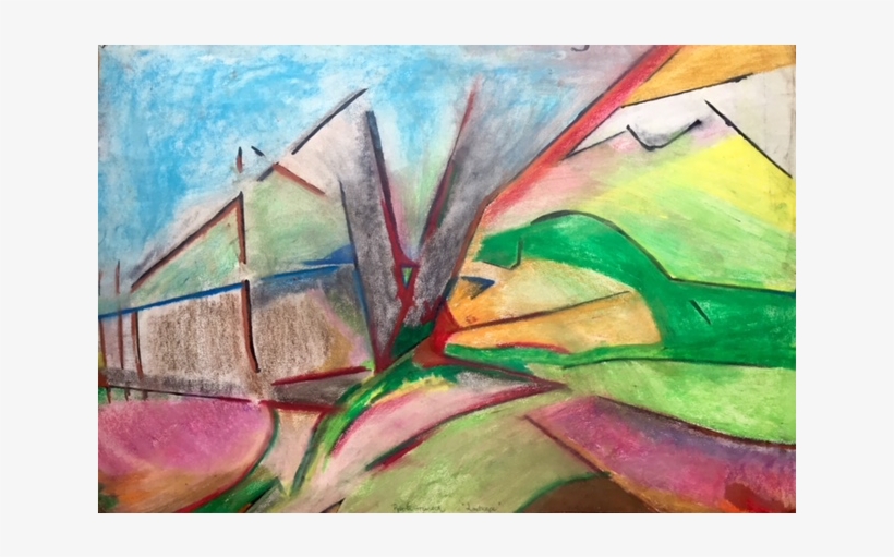 Landscape 1985 75 Cm X 51 Cm Pastel On Paper $2000 - Modern Art, transparent png #232570