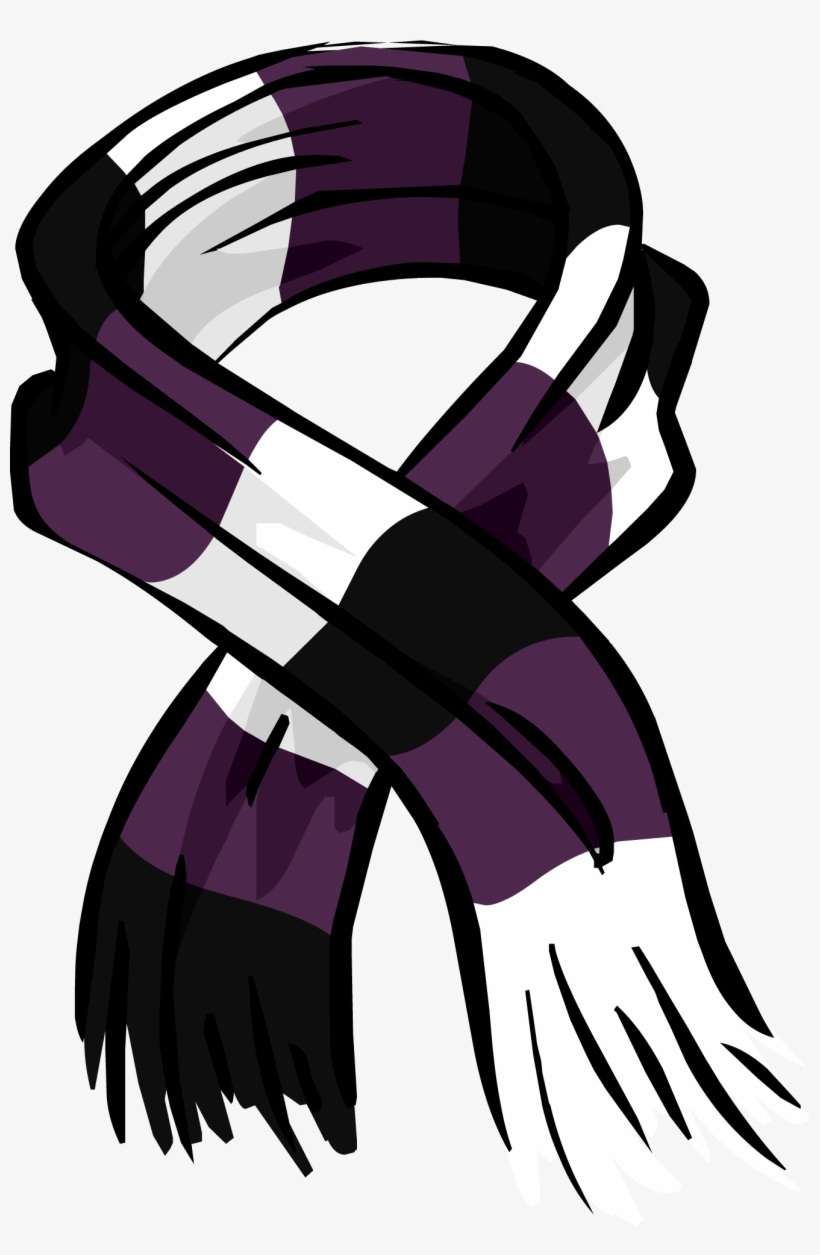 Purple Rugby Scarf - Club Penguin Scarf, transparent png #232683