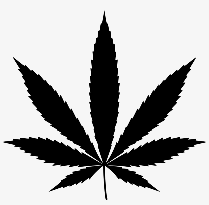 Marijuana Bw Comments - Weed Icon, transparent png #233184