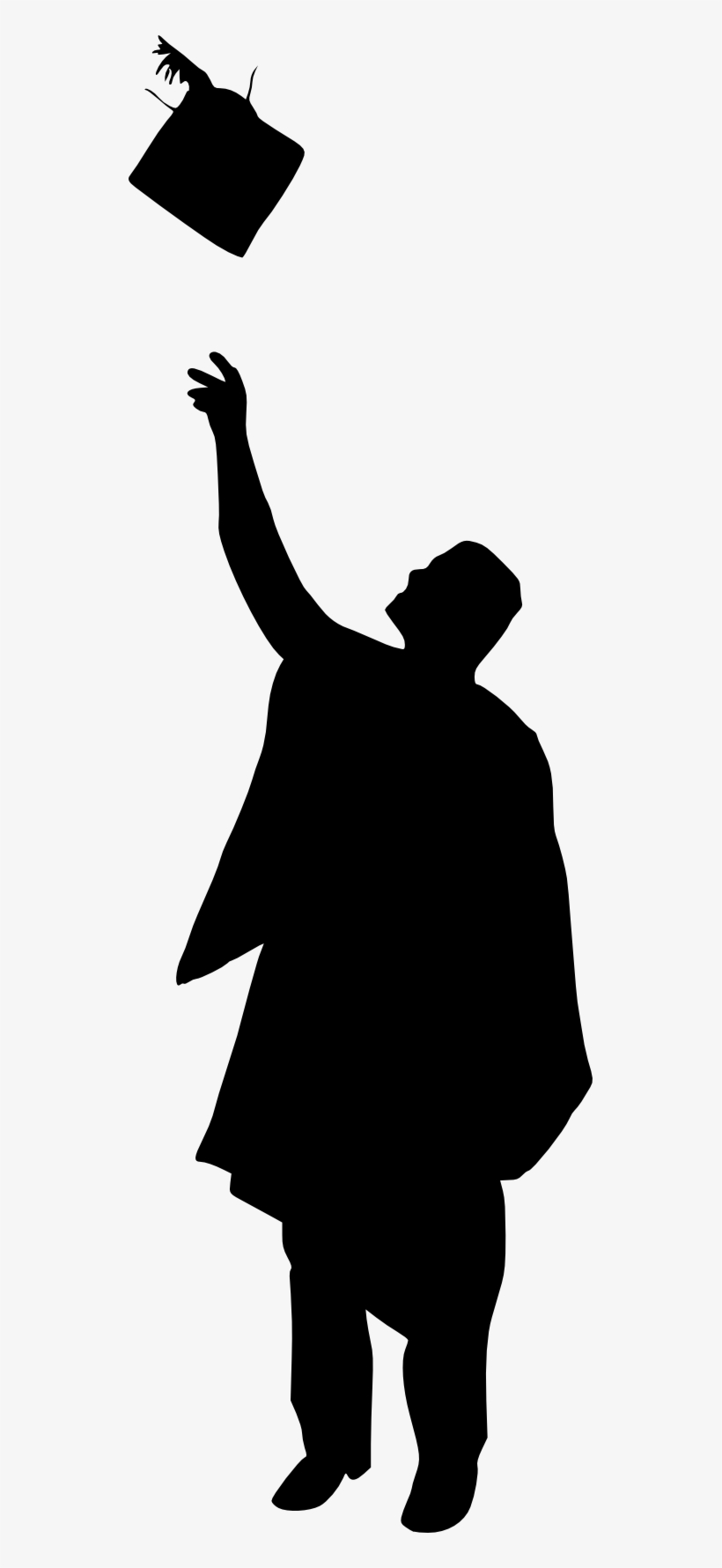 Png File Size - Graduation Silhouette Png, transparent png #233513