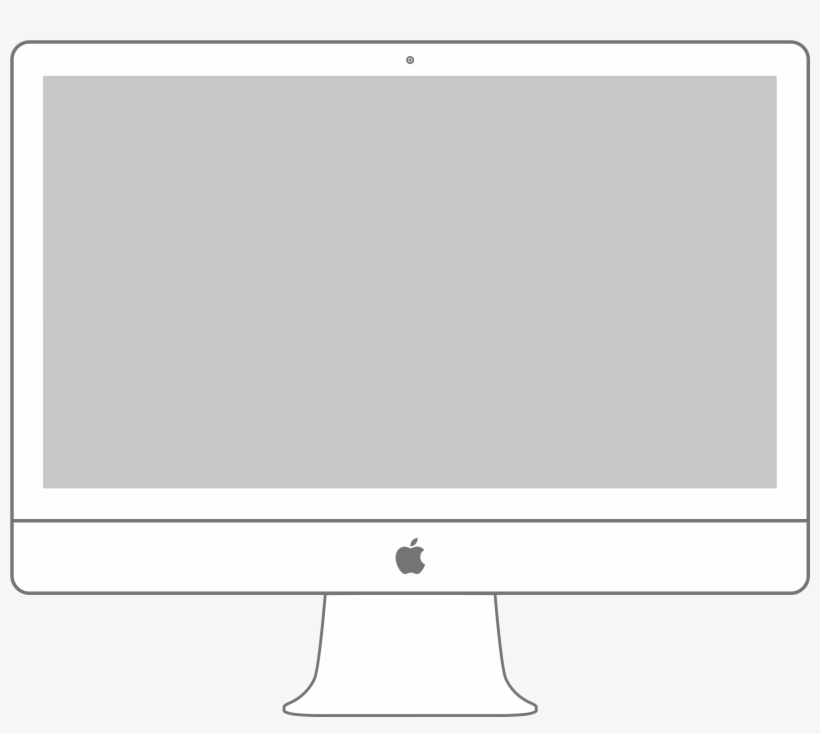 Apple Products Minimal Wireframe Kit Psd Graphicsfuel - Imac, transparent png #233664