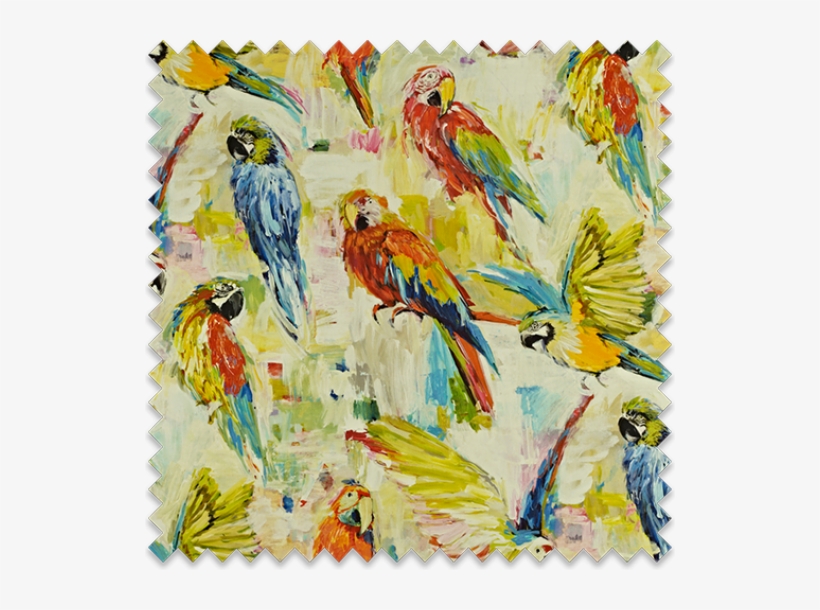 Summertime Macaw Swatch - Prestigious Textiles Macaw Fabric - Tropical - 8570/522, transparent png #233766