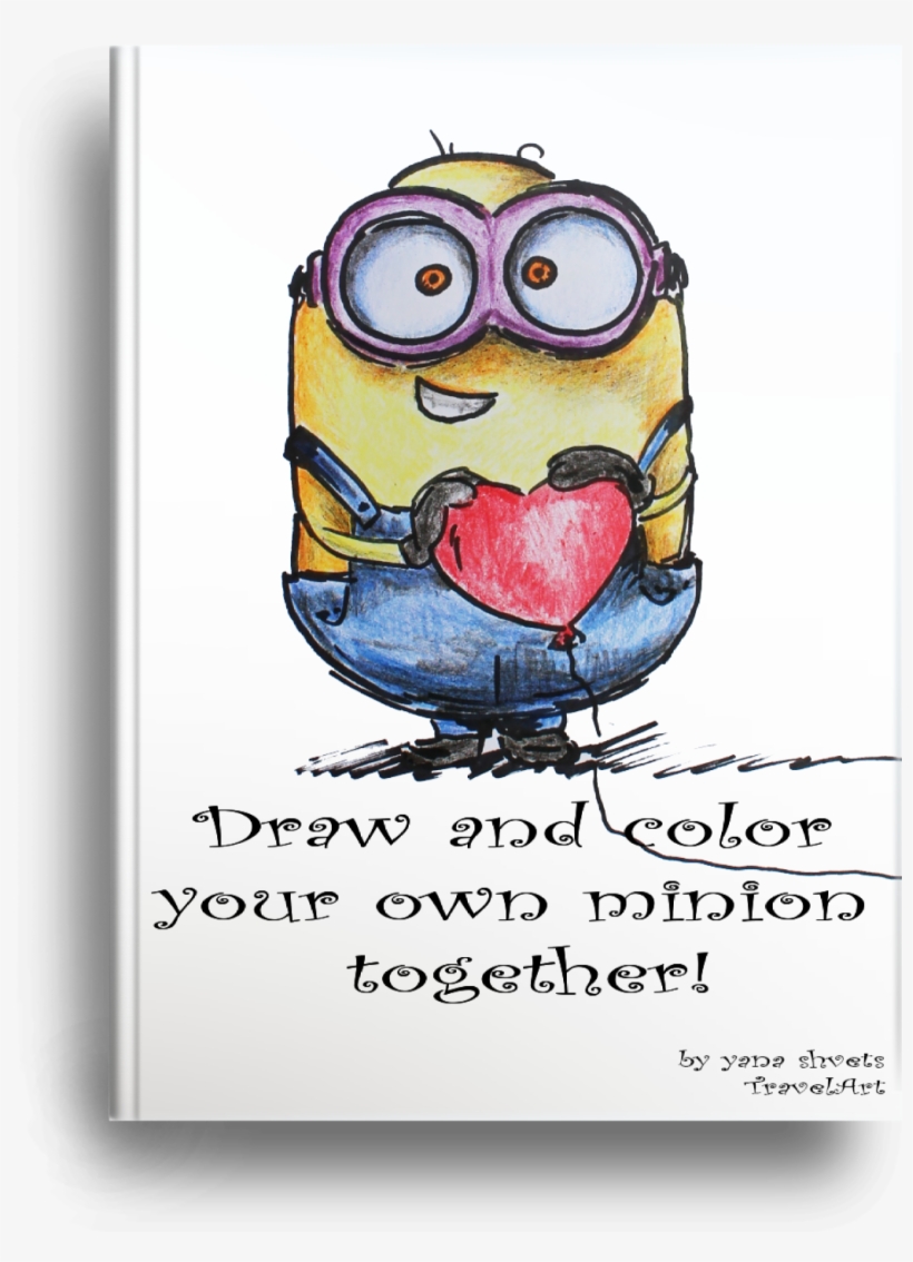 Learn To Draw Minions Step By Step - Minion Drawings With Heart, transparent png #234228