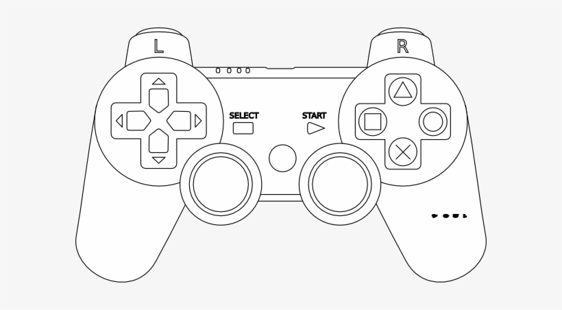 How To Set Use Game Console Controller Outline Svg, transparent png #234313