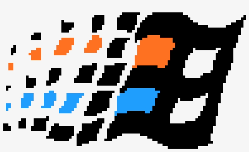 Old Windows Logo - Windows Logo Pixel Art, transparent png #235251