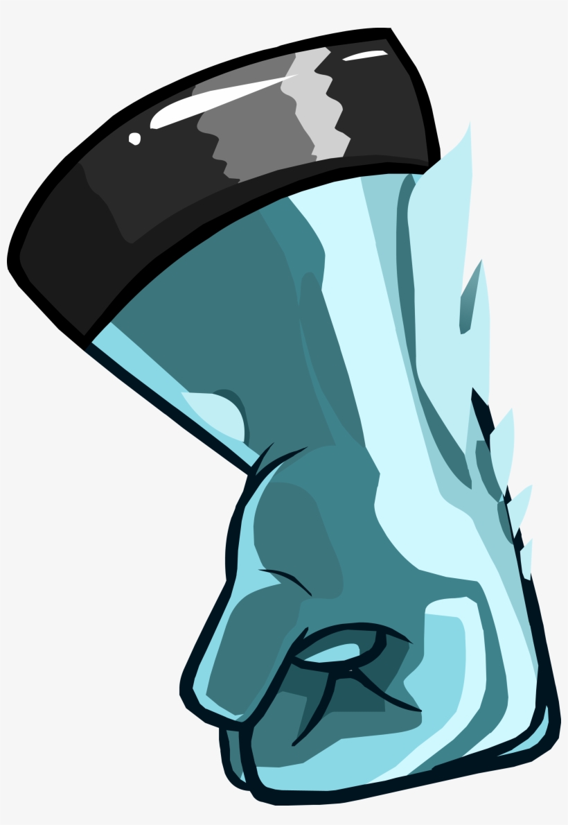 Crystal Shards Power Gloves - Club Penguin Gloves, transparent png #235582