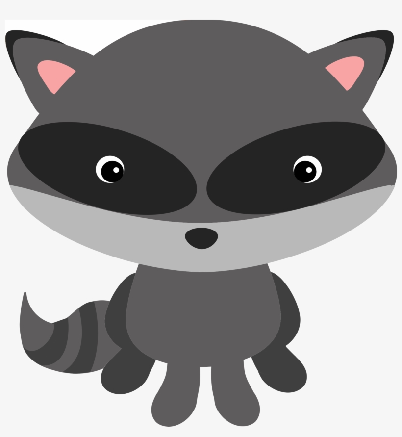 Raccoon T - Woodland Animals Clipart Transparent Background, transparent png #235769