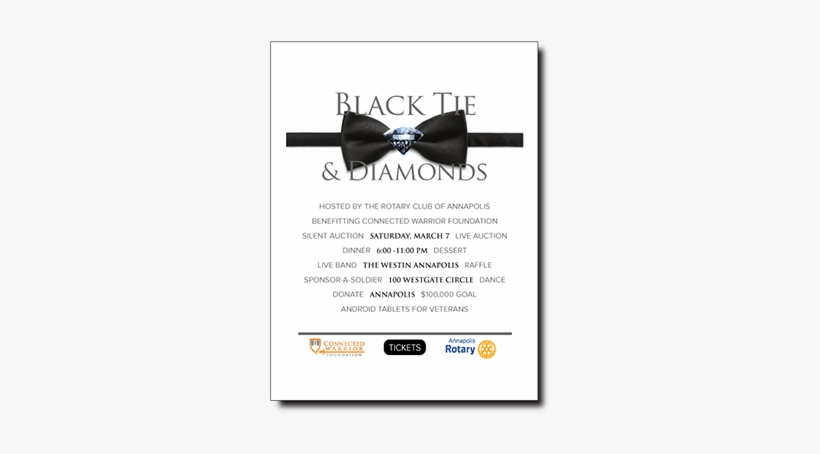 Black Tie & Diamonds - Cable, transparent png #236061