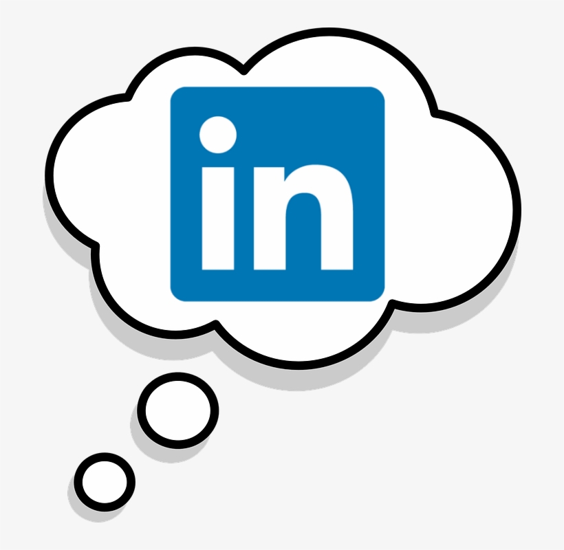 Thought Bubble With Linkedin Logo Inside - Linkedin Live, transparent png #236326