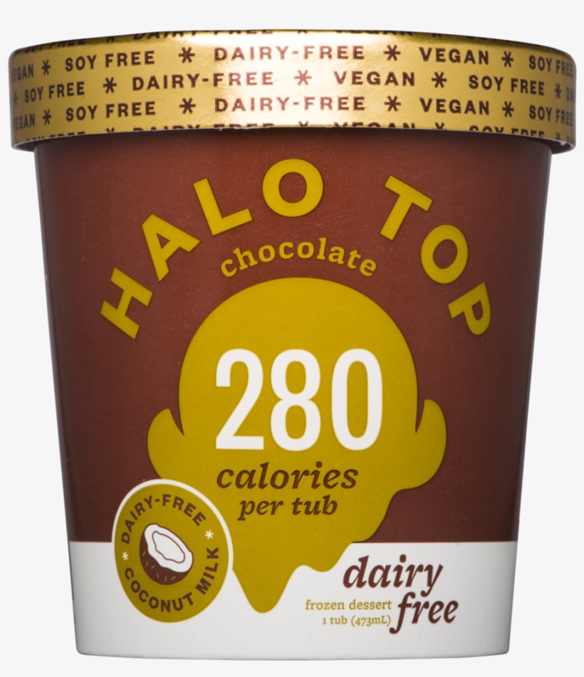 Diary-free Chocolate - Halo Top Chocolate Ice Cream 473ml, transparent png #236353