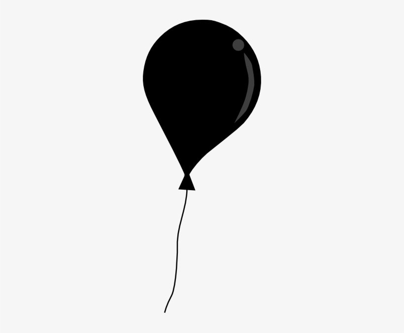 Small - Black Balloons Clip Art, transparent png #236375