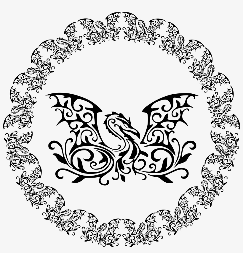 This Free Icons Png Design Of Dragon With Same Circle, transparent png #236515