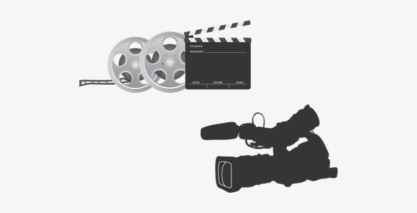 Film Equipment Camera Clapperboard Movie C - Equipo De Cine Png, transparent png #236519