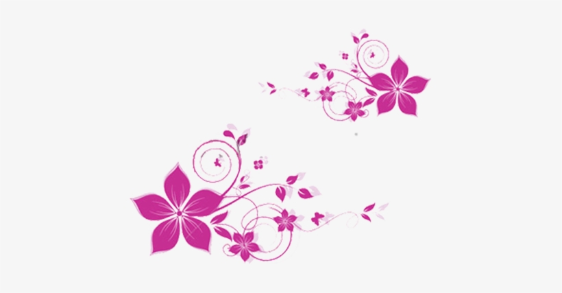 Pink Abstract Flowers Png, transparent png #236819